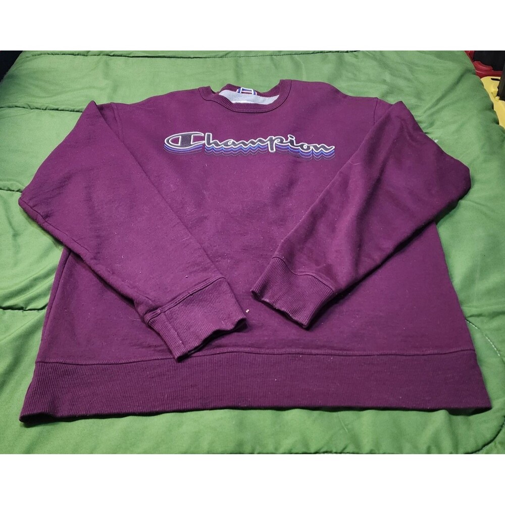 Champion Authentic Athleticwear Long Sleeve Sweatshirt Red Size L
